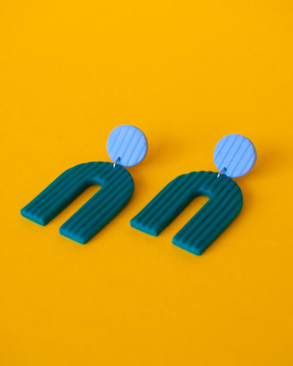 Corrugated Arch Earrings