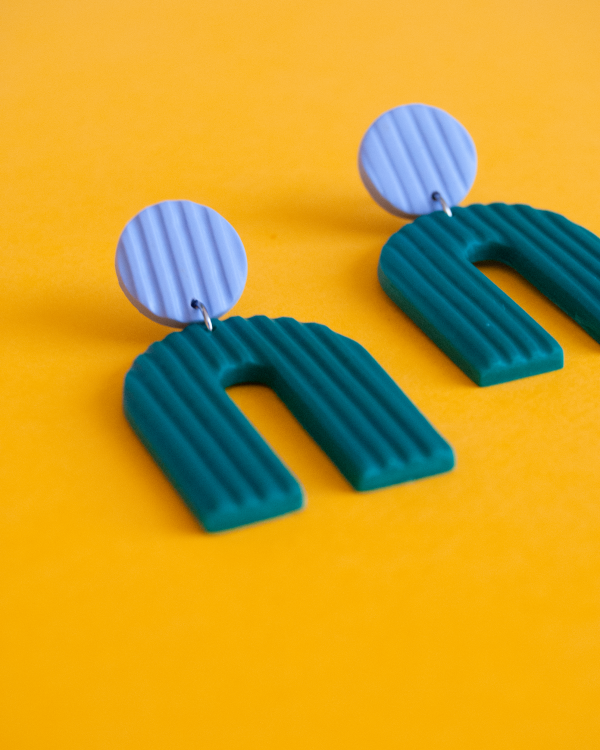 Corrugated Arch Earrings - Image 2