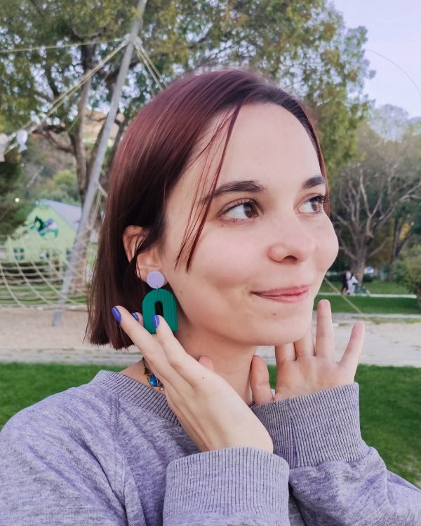 Corrugated Arch Earrings - Image 4